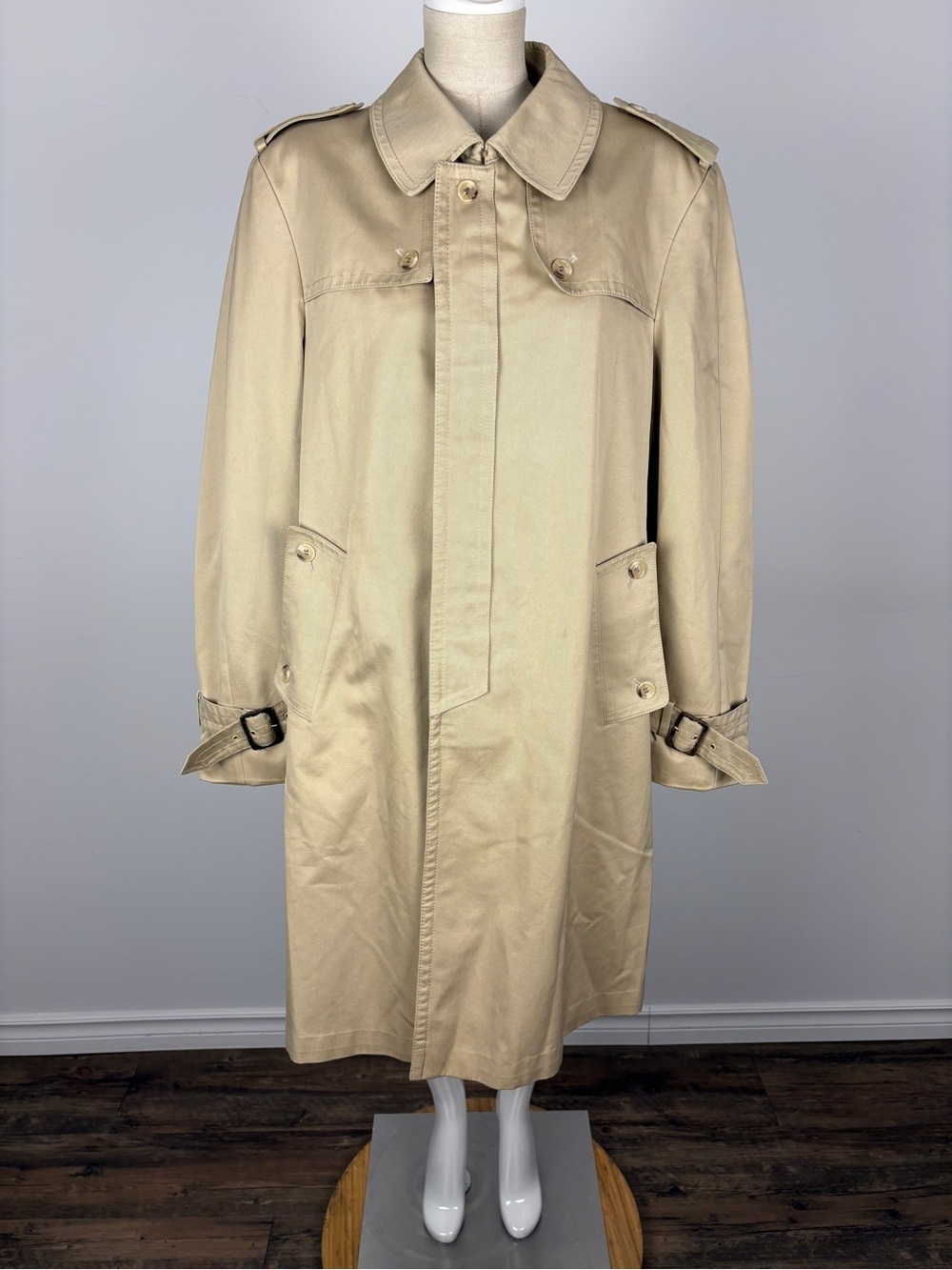 Vintage Bartsons Belgium Trench Coat | Beige Longline Classic Overcoat